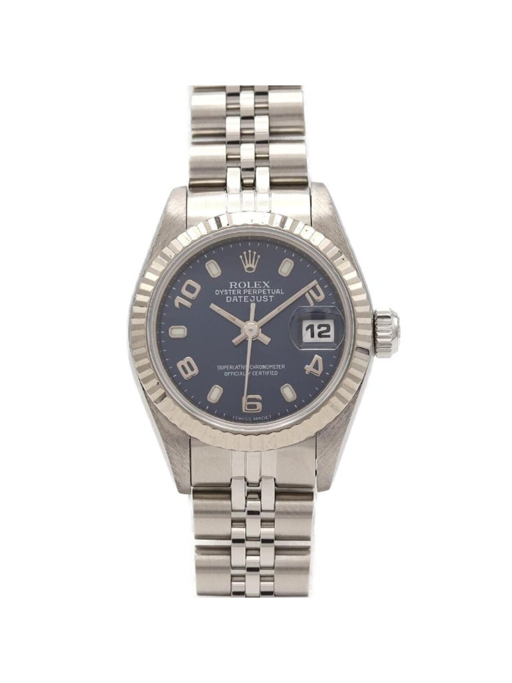 Rolex Datejust Stainless Steel White Gold Automatic Watch